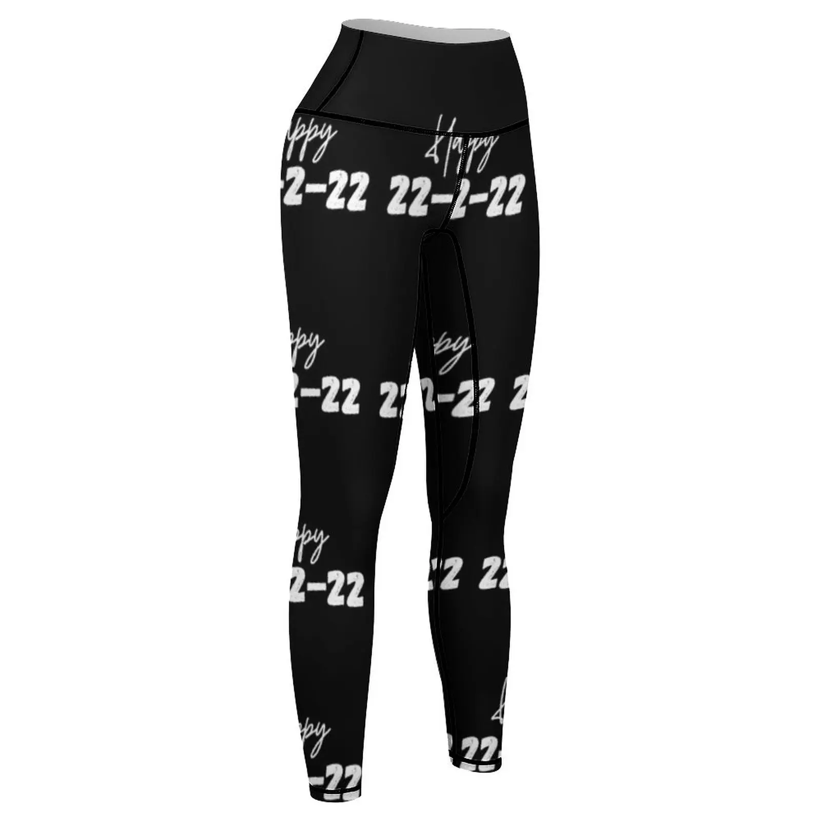 Happy twos day positive quote 22-2-22 Leggings Sports pants for active wear Womens Leggings