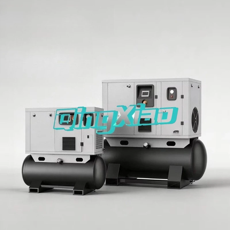 Industrial Compressors 4 In 1 Air Compressor 500L Screw Compressor With Air Dryer For Laundry Equipments Air Supply Applications