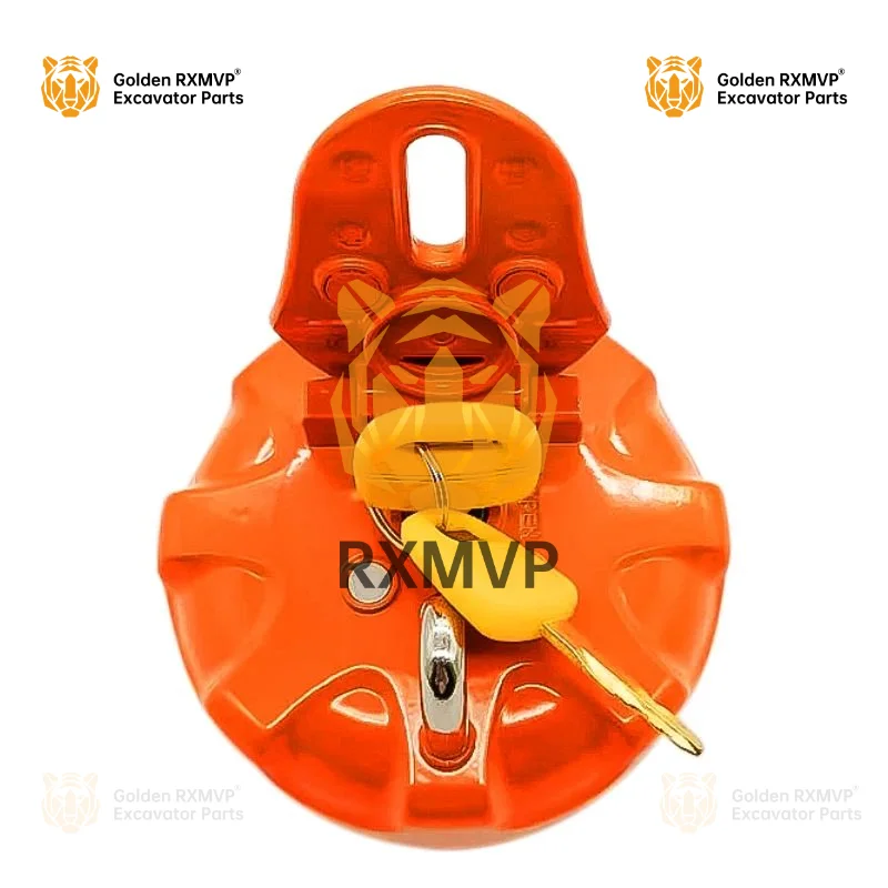 

excavator accessories For HITACHI ZX ZAX60/70/120/240/330-3/200-5 excavator fuel tank cap anti-theft diesel tank cap