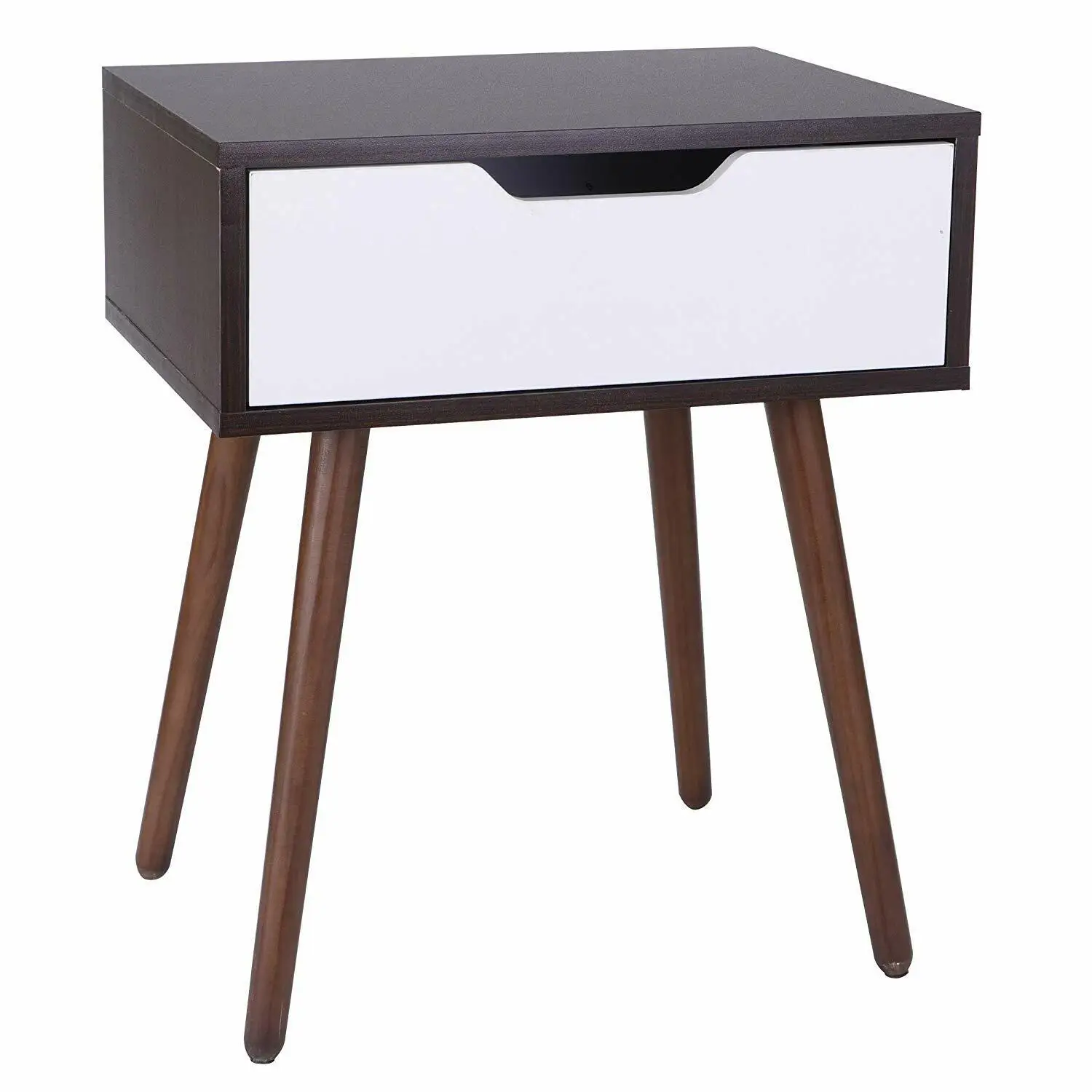 

Stable Side End Table with Drawer Saving Space Storage Bedroom Decoration