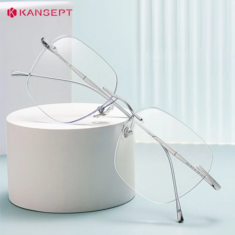 KANSEPT titane moins lunettes homme Style Super léger Intelligent progressif lentilles multifocales pour lire les oculaires pour la lecture
