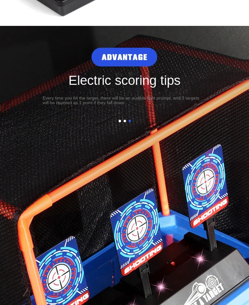 Zielscheibe für Schaumstoff-Dartblaster mit Automatischer Rückstellung, Elektrischer Zielton und Licht, Hochpräzise Punktezählung, Schießspiel-Zubehör – Detail 11
