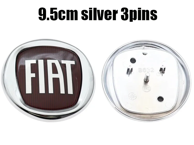 1Pc Waterproof Anti-Scratch 3D ABS Car Emblem 9.5cm 12cm for Fiat Abarth 500e Tipo 500 500x Panda Punto Trunk Tailgate Badge