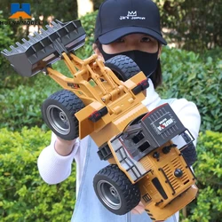 Huina 1520 1:18 RC Tractor Shovel Toy Rc Forklift Truck Engineering Car Toy Toys for Children Boy Toys Bulldozer Tractor Model