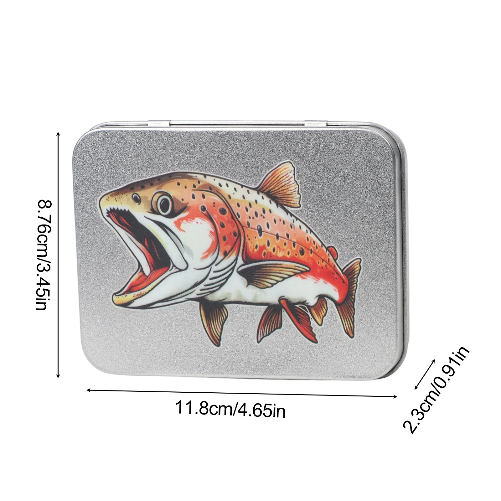 

Fishing Accessories Fly Box Outdoor Fishing 8.76*11.8*2.3cm Portable Fly Box For Outdoors Fishing Lure Sponge Filled