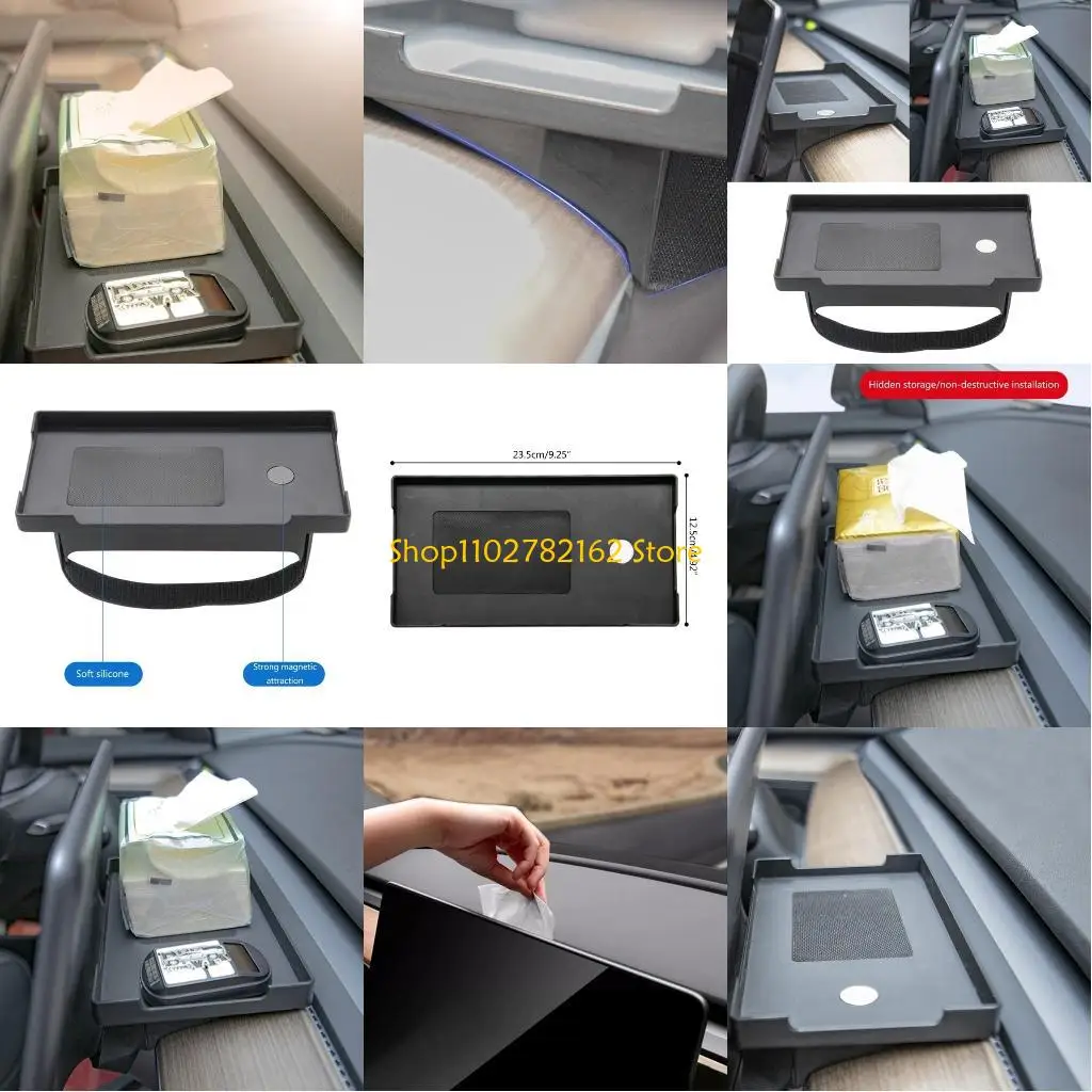 

547B Dashboard Storage Box Tray Efficient Vehicle Organization for ModelY/3