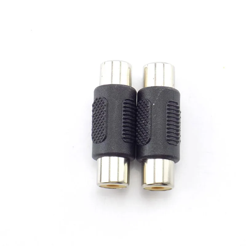 2/5/10pcs video Rca female to female CCTV Coupler AV cable  Connector Rca dual Male to male Audio Adapter Plug