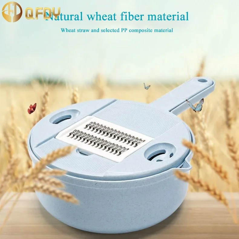 6-In-1 Multi-Function Food Chopper Vegetable Carrots Potatoes Manually Cut Shred Grater For Kitchen Convenience Vegetable Tool