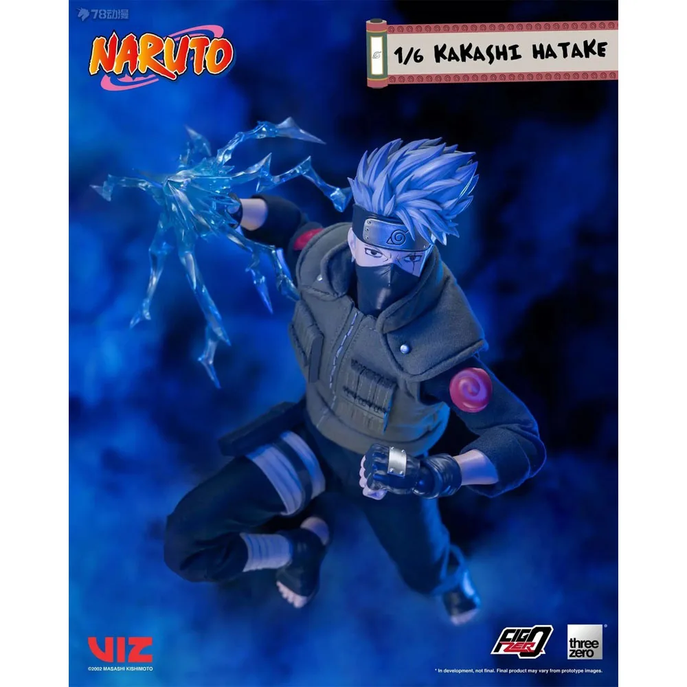 Genuine Threezero FigZero 1/6 Naruto Hatake Kakashi PVC 31CM Anime Action Figure PVC Mode Statue Collection Boxed Toys Gift