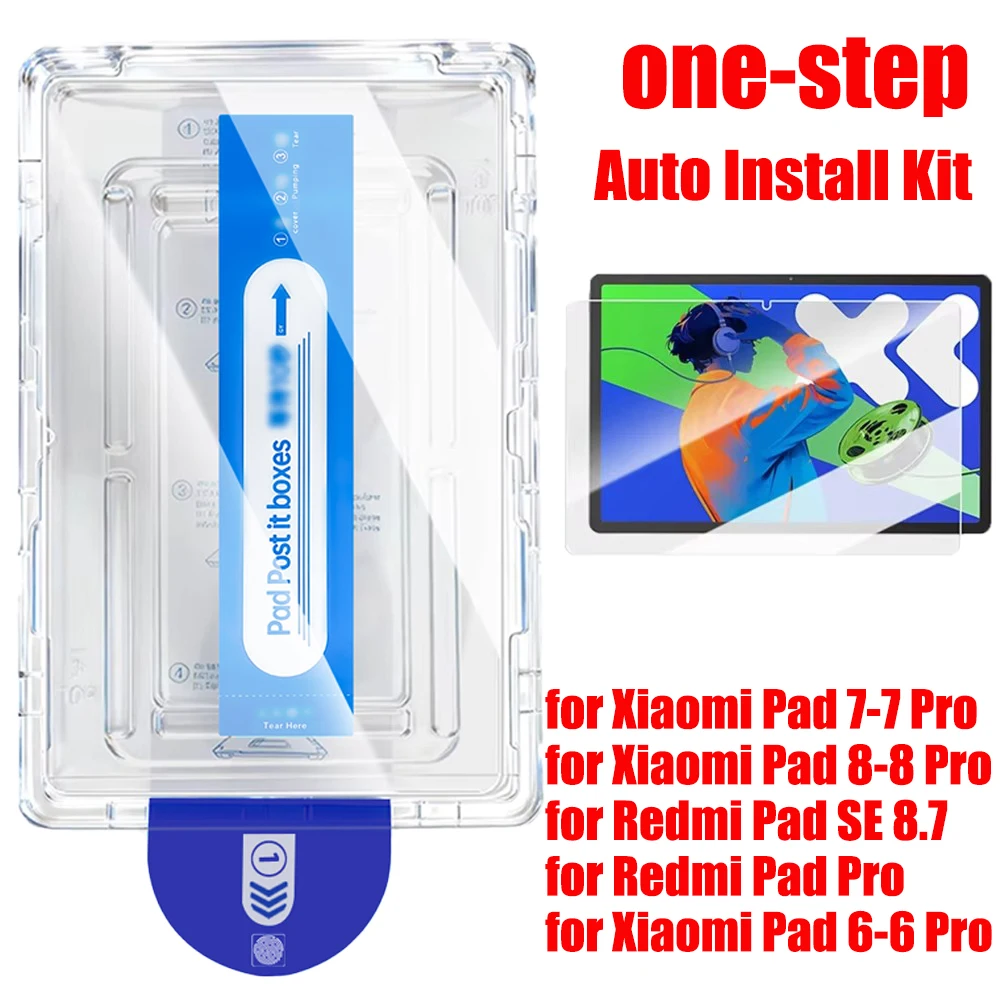 1 pieza Protector de pantalla de tableta para Xiaomi Pad 7 Pro 8 Pro para Redmi Pad SE 8,7 Pad Pro Pad 5 6 Pro Pad 10,6 8,8 vidrio templado