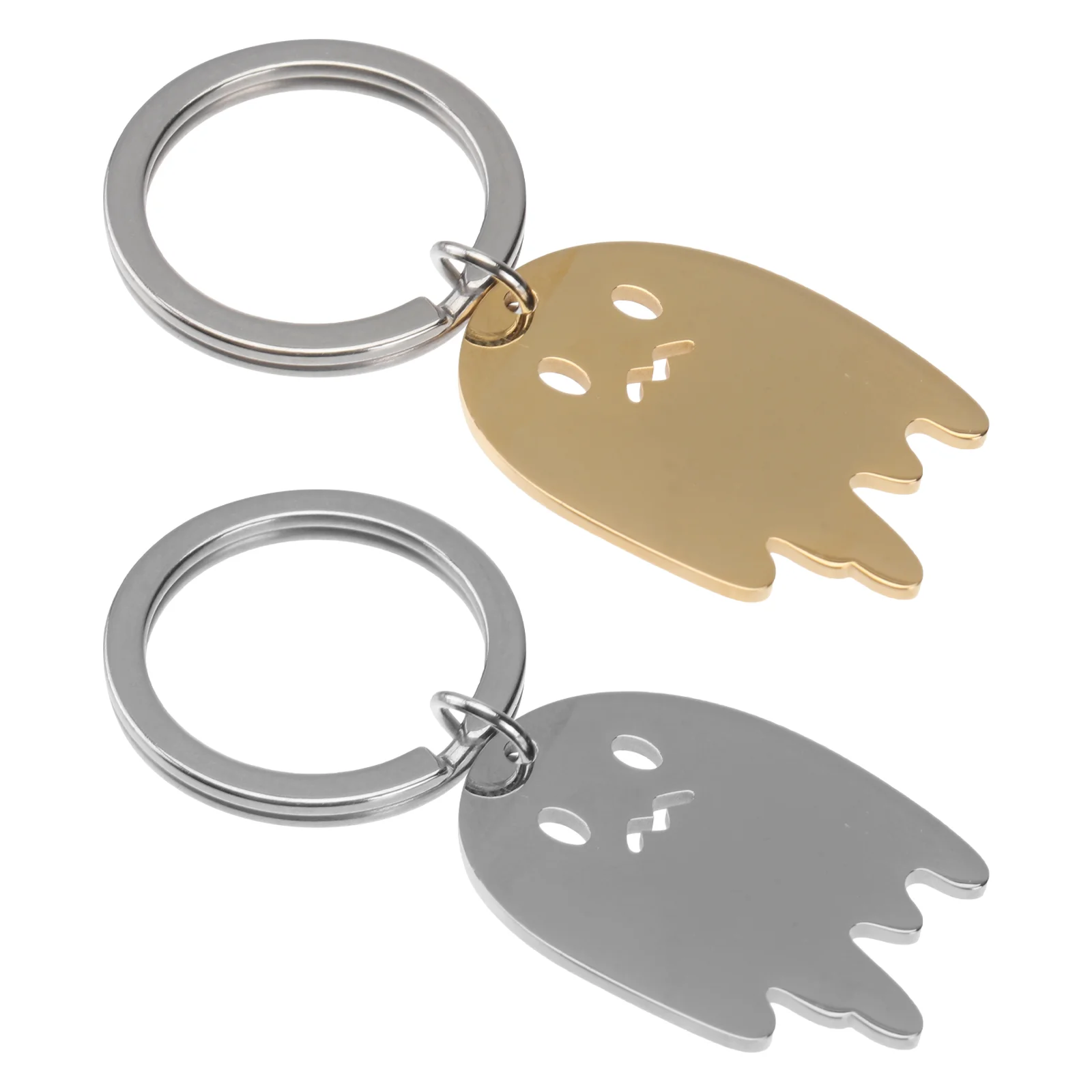 

2 Pcs Halloween Keychain Car Bling Accessories for Women Chains Keys Ring Keychains Locket Ghost Hanging Rings Wallet Child