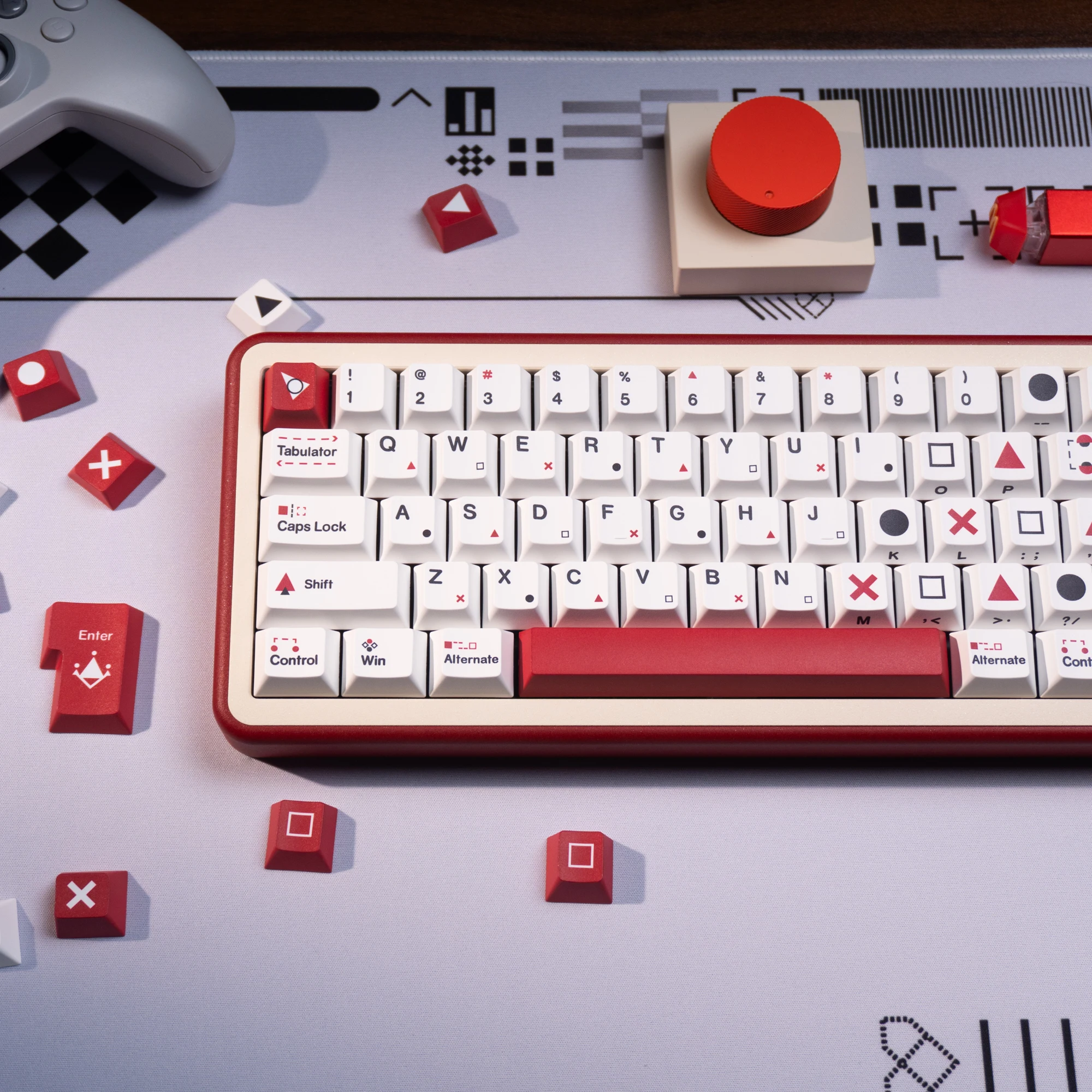 

130+ Keys Red Game PBT Keycap Cherry Profile Dye-Sub Key Caps For Cherry MX Switches Gamer Mechanical Keyboard