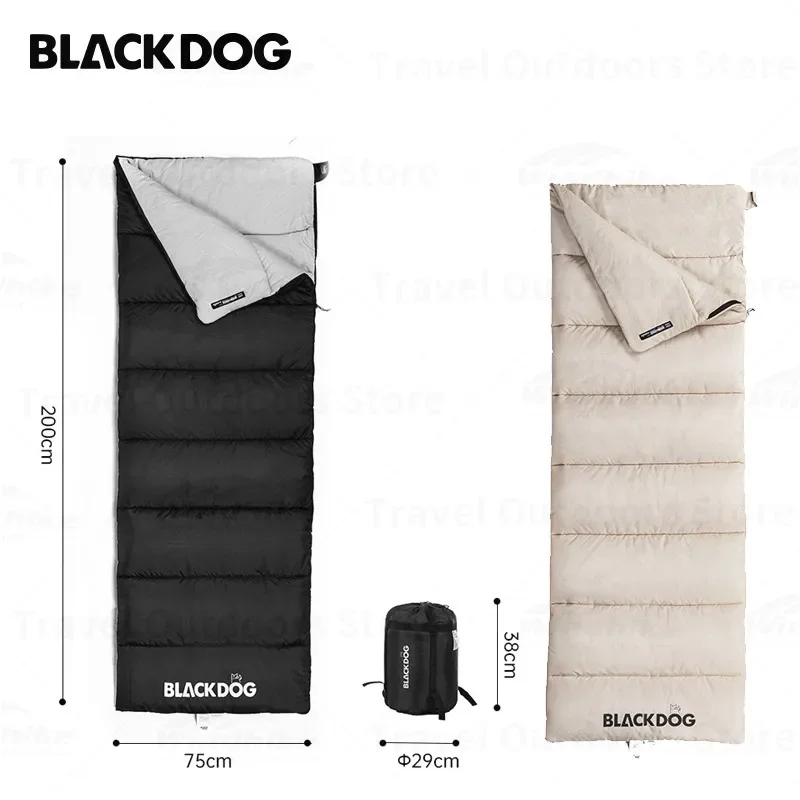 

Naturehike BLACKDOG Ultralight Sleeping Bag Down Cotton Quilt 3 Season Sleeping Bag Comfort Portable Lightweight 1.75kg 4~12℃