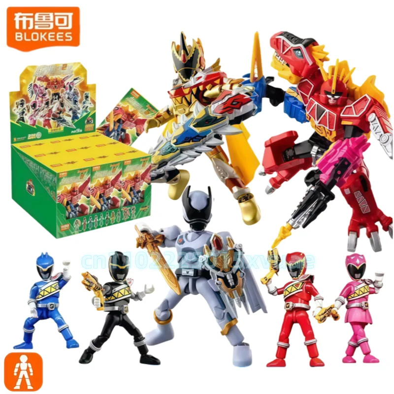 

New Blokees Building Blocks Super Sentai Cartoon Assembler Collectible Toys Moveable Model Figure Birthday Present for Children