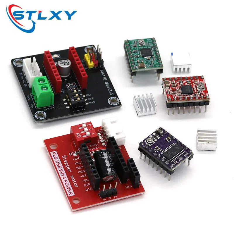 3D Printer Parts A4988 DRV8825 Stepper Motor Driver With Heat sink For SKR V1.3 1.4 GTR V1.0 RAMPS 1.4 1.6 MKS GEN V1.4 board