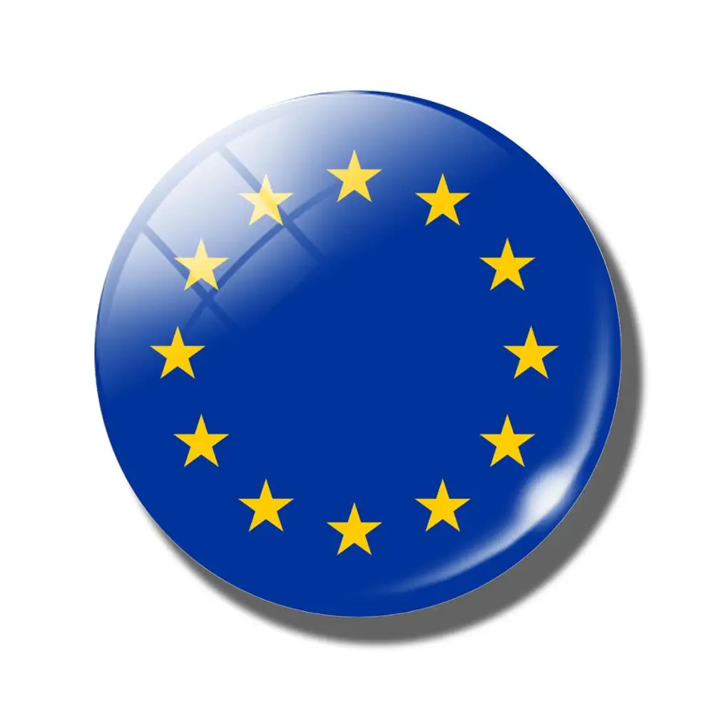 European Union Flag Fridge Magnet Souvenir 3D Whiteboard Blackboard Refrigerator Magnets Glass Magnetic Sticker Teacher Gift