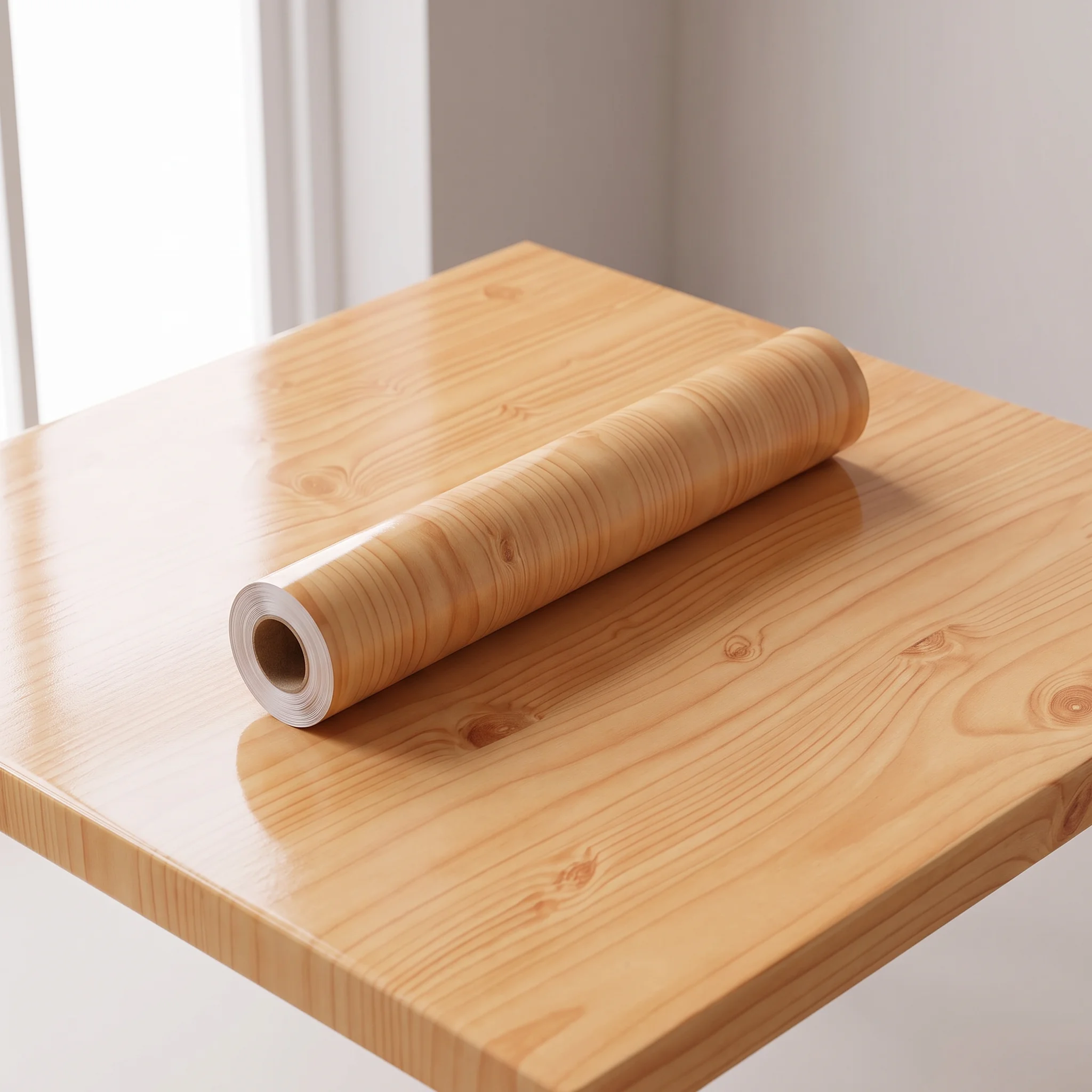 55cm Width Wood Grain PVC Wallpaper Self Adhesive Waterproof Home Decor Stickers for Door Wardrobe Cupboard Table Furniture