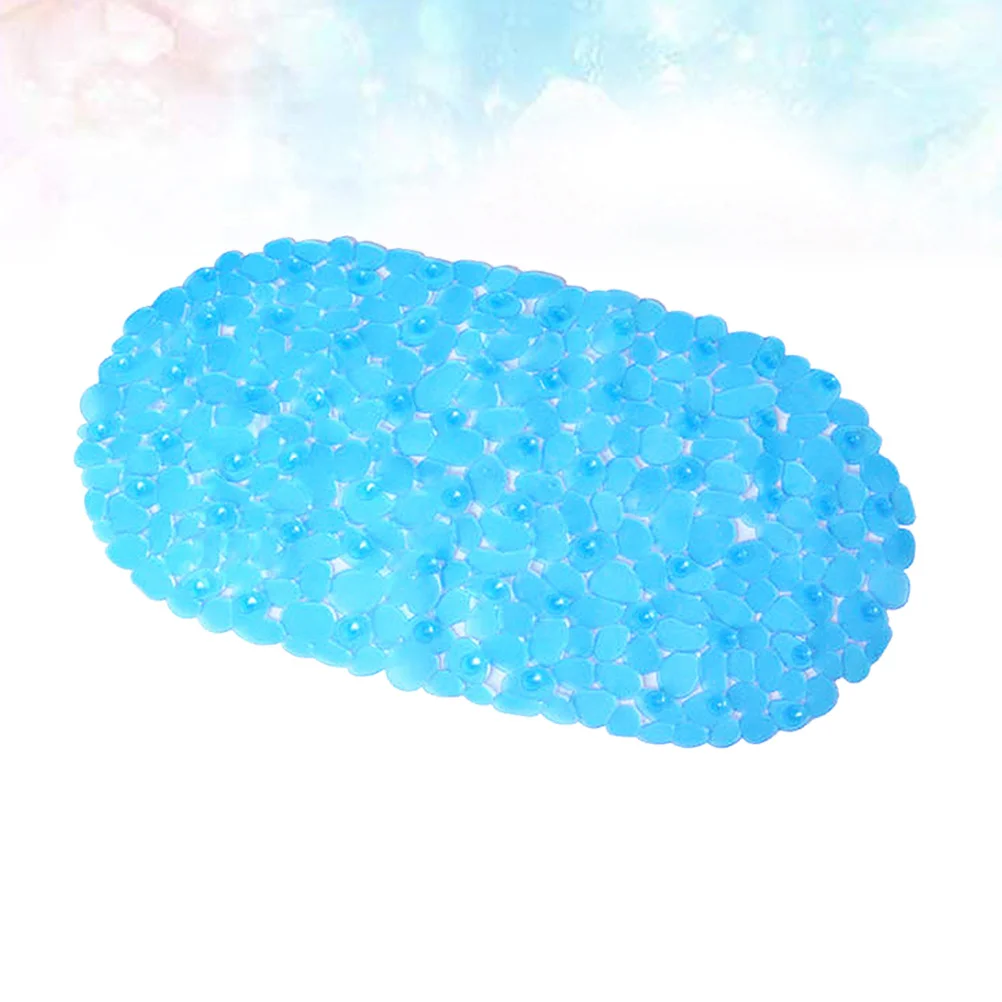 

Non-Slip Bath Mat Pvc Hollow Cobblestone Texture Shower Floor Mat For Bathroom Slip Resistant Lightweight Drainage Mats Antiskid