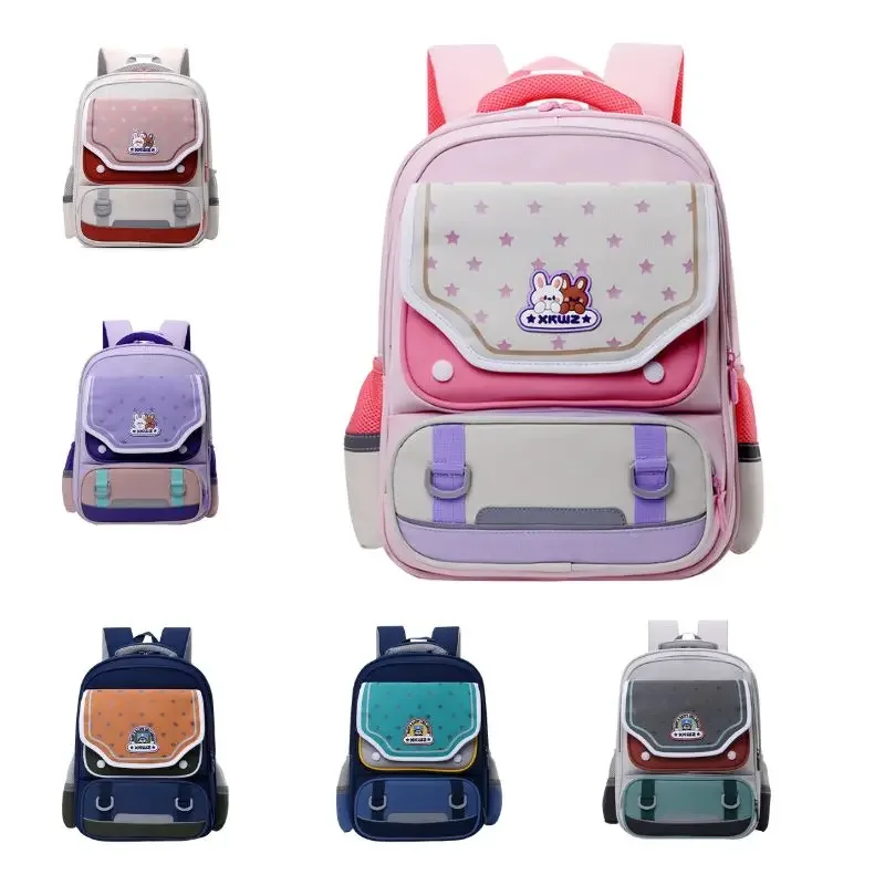 Impermeável leve mochila ortopédica, saco de escola para adolescentes estudantes, novo design saco do dia, presentes para meninos e meninas