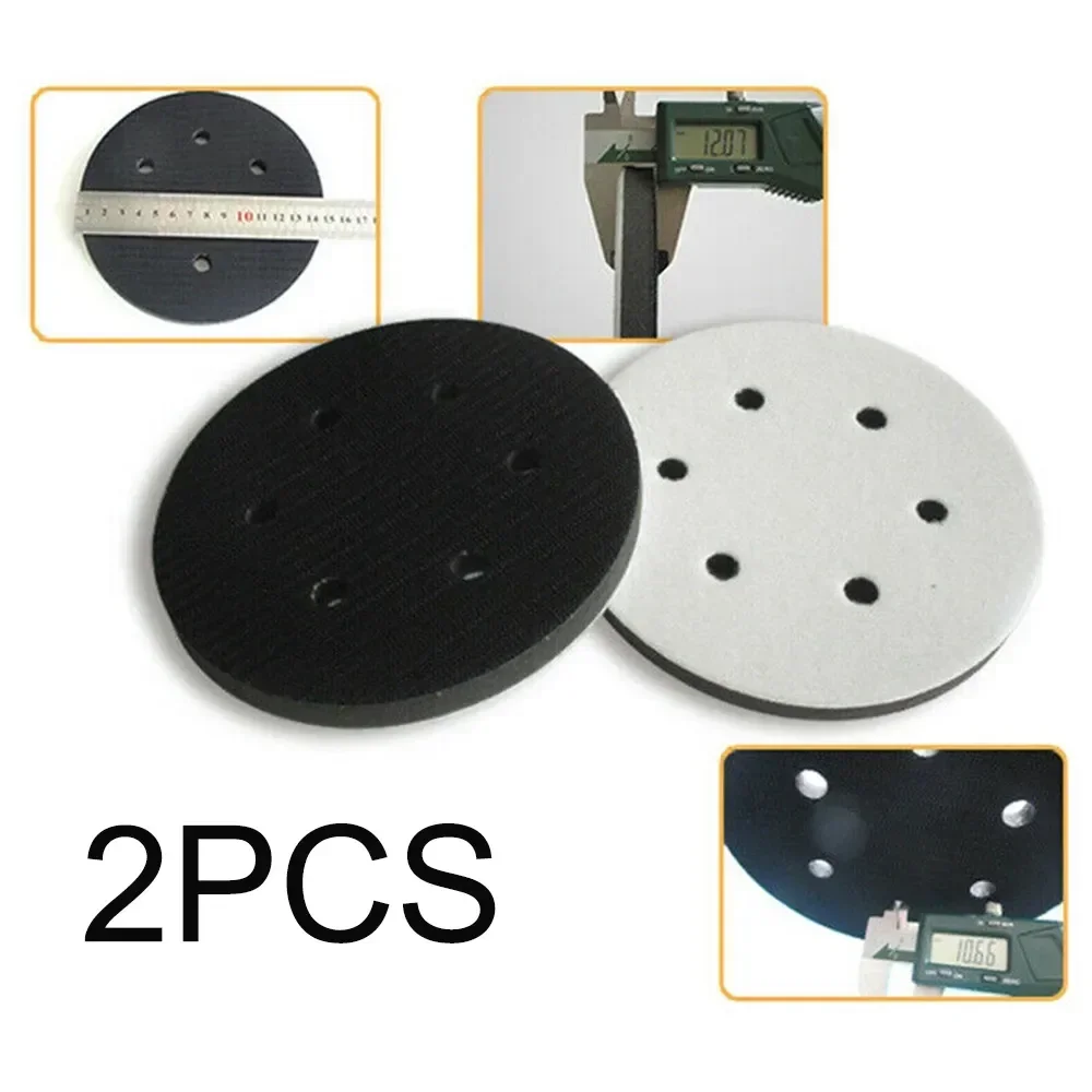 2 PCS 6 Inch 150mm 6 Holes Soft Sponge Interface Pad Sanding Disc Buffer SpongeInterface Cushion Pad For Power Tool Accessories