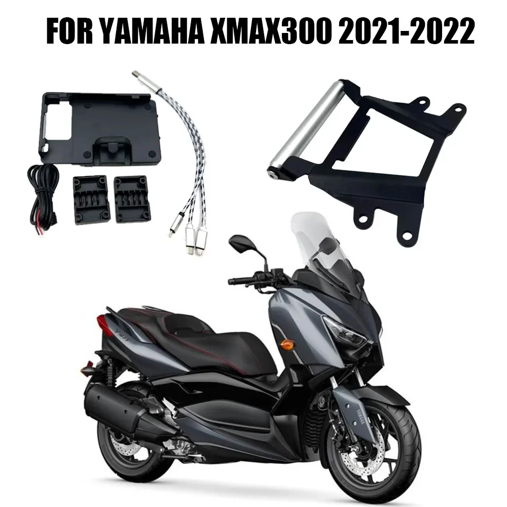 

For Yamaha XMAX300 XMAX 300 X-MAX 300 2021-2022 Smartphone GPS Mount Holder Navigation Bracket