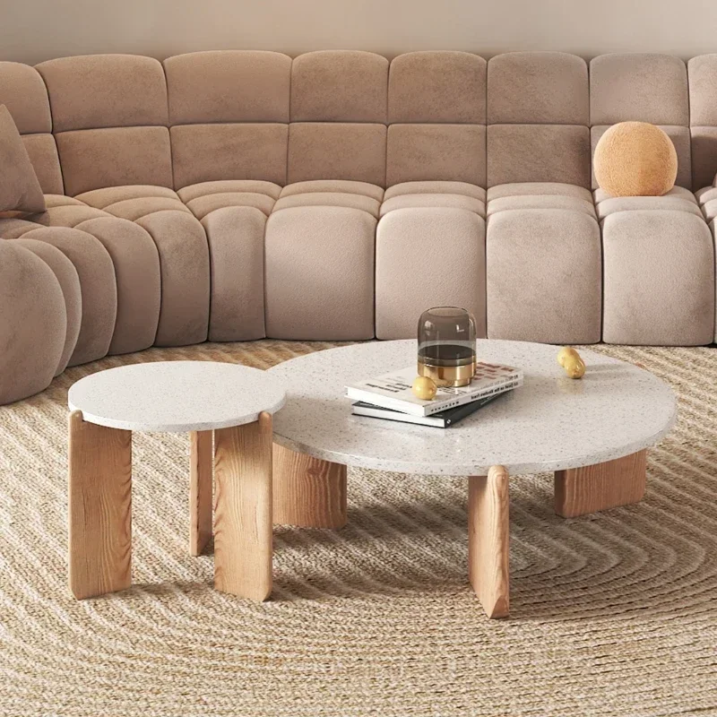 

Simple and Modern Coffee Table Ins Internet Celebrity Designer Home Size round Tea Table