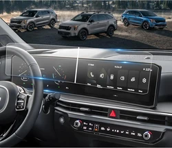 For KIA Sorento 2024 2025 12.3 inch Touch Screen Navigation Protection and Dashboard Accessories PET Film
