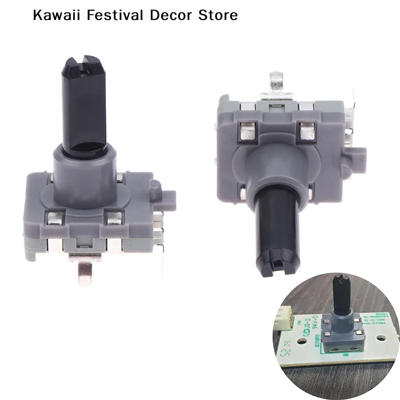 2Pcs EC16 Rotary Encoder 3Pins 360 Degree Infinite Rotation Gear Selection Controller Washing Machine Microwave Oven Accessories