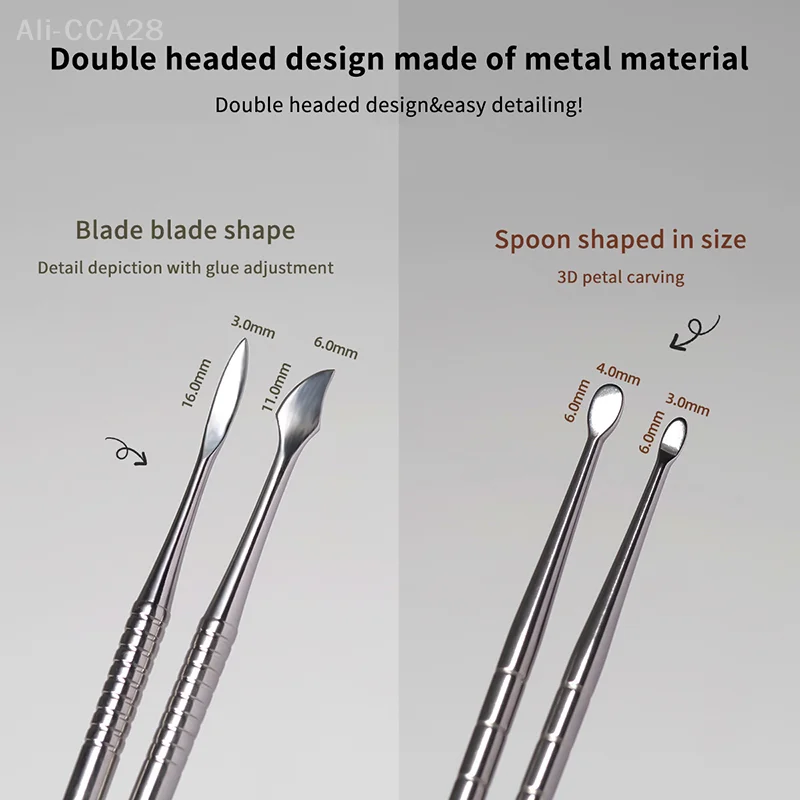 المعادن برأسين مسمار نحت قضيب تمديد الغراء إزالة عصا هلام إزالة ملعقة مسمار البولندية غمس أداة إزالة الصواميل