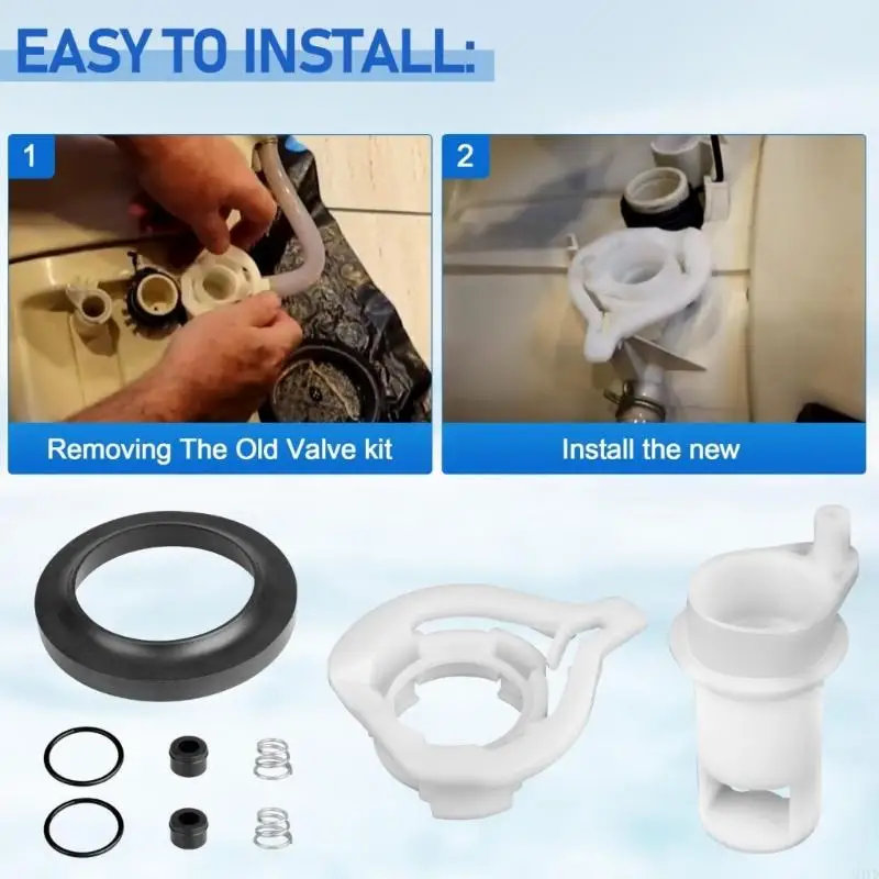 

Upgraded Campers Toilet Water Valves 42049 Nylon Water Valves Vacuum Breaker Model Easy Installation M4YD