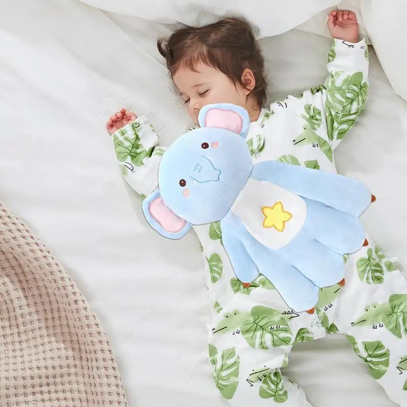 Kid Soothing Palm Cute Animal Baby Sleep Aid Sleeping Palm Soothes Palm Anti-Startle Sleep Companion Toys Baby Startle