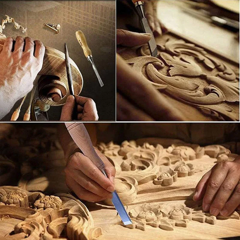 12 Piece Carving Knife Woodworking  Chisel Knife Hand Tool Set Chisel Woodworking Knife Set