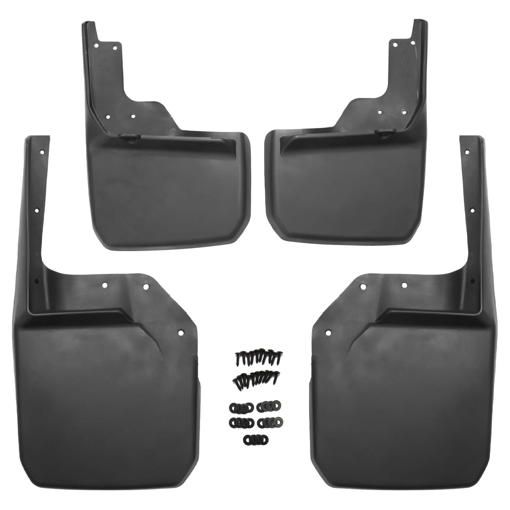 Car Mud Flaps Fender for Jeep JK Wrangler Rubicon 2-Door / 4 - Door 2007 -2018Mud Flaps Splash Guard Mudguards for Sahara Mudgua