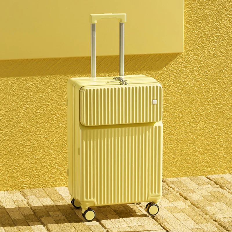 

Front-opening Luggage Suitcase for Men and Women 20-28-inch Combination Lock Suitcase Cabin-sized Travel Trolley Suitcase