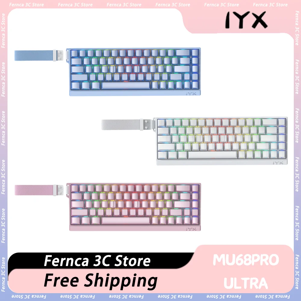 IYX Mu68 Ultra Magnetic Switch Mechanical Keyboard Mu68Ultra Wired Keyboard Rgb Backlit Hot Swap E-Sports Gaming Keyboard Custom