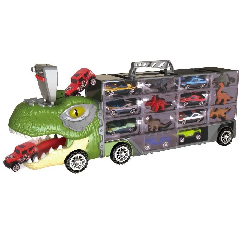 New Children'S Lighting, Music, Sliding Styles, Diverse Toy Cars, Dinosaur Toy Storage Cars, Toys, Boys' Birthday Gifts