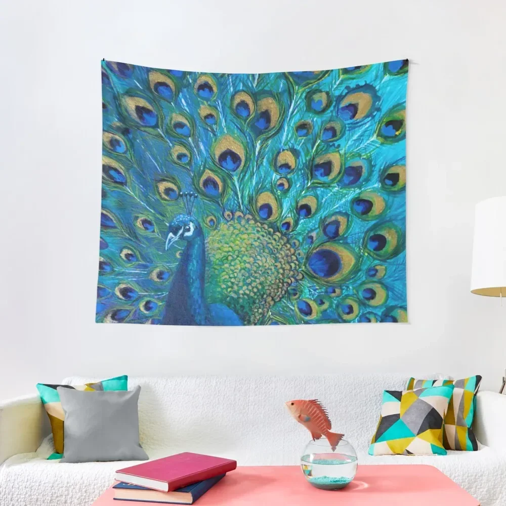 

Peacock Full Glory 2 Tapestry Bedrooms Decorations On The Wall Tapestry