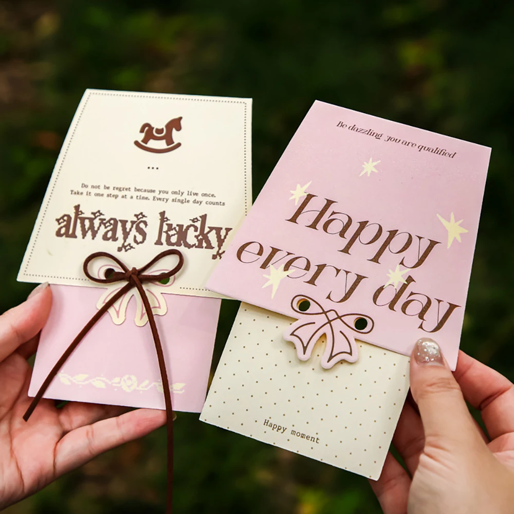 

Sparkling sand shaped greeting card envelope, limited romantic series, simple and warm blessing card souvenir
