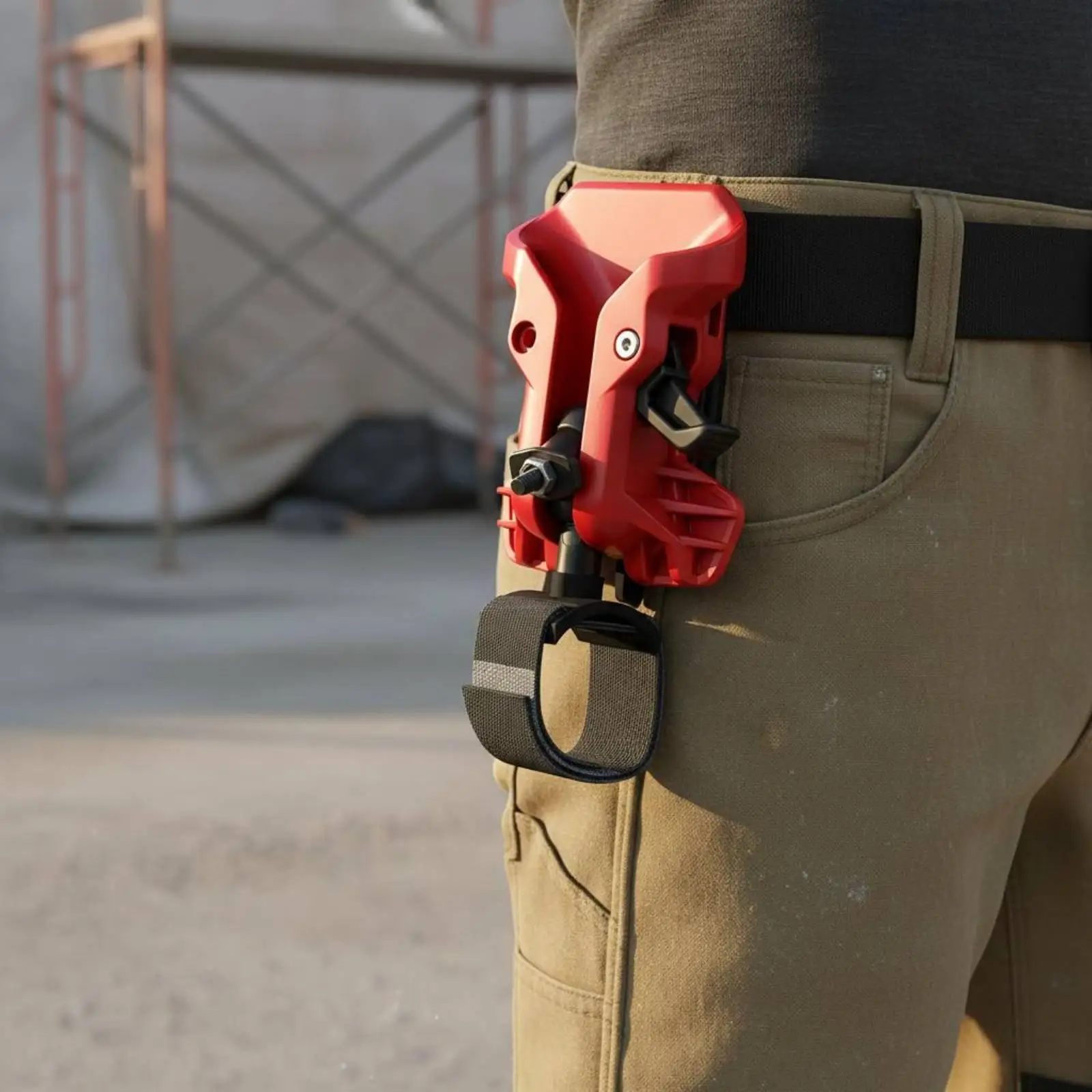 Professional Waist Drill Holder Work Belt Tool Pocket Secure Electric Tool Pouch for Ladder and Job Safety