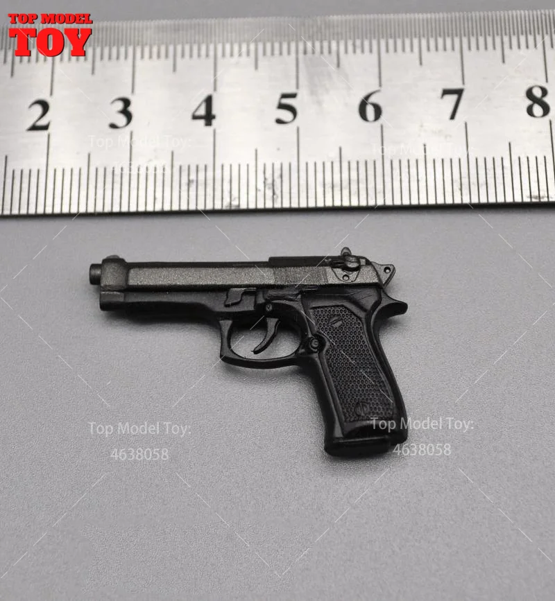 ブルースウィリス武器モデル,アクションフィギュア,シーンアクセサリー,クラシックブラック,12インチ兵士,ボディ人形,1/6スケール,m92f