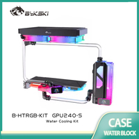 BYKSKI Water Cooling Kit CPU/GPU Water Block Water Tank Pump 240mm Radiator 12cm Fan Computer Radiator PC Cooler G1/4' Hard Tube