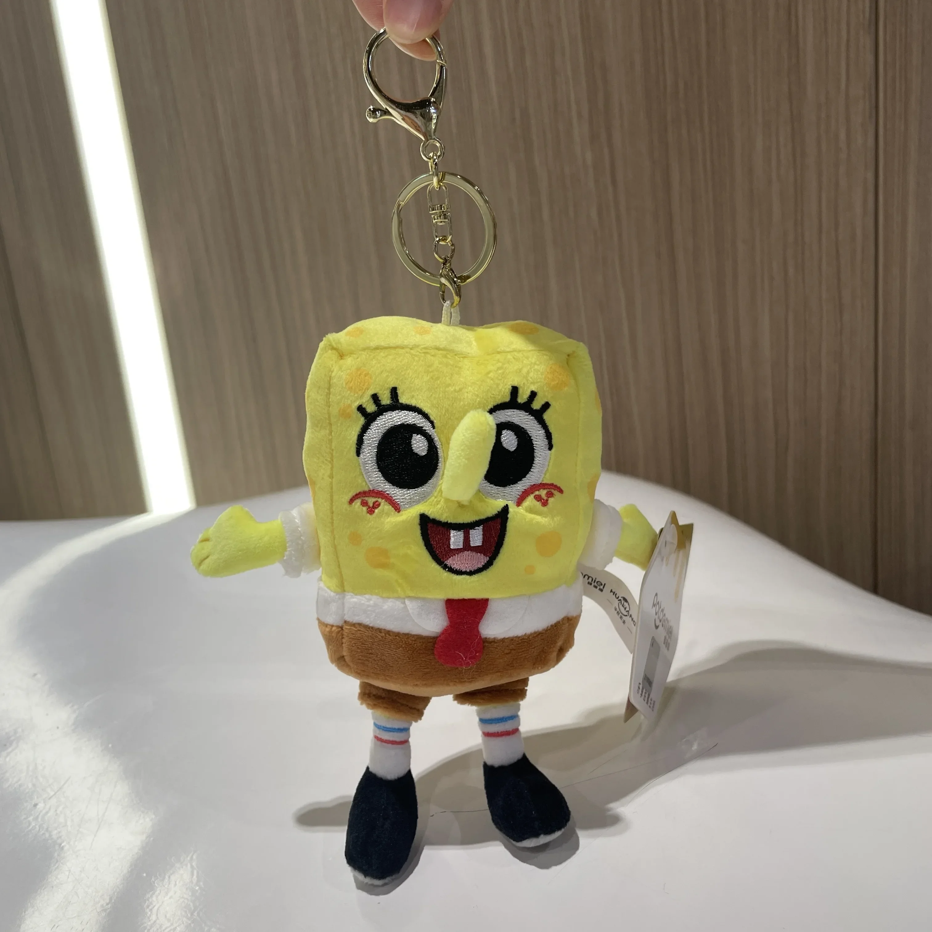 Genuine Spongebob Squarepants Patrick Star Squidward Eugene H. Krabs Gary Toy Pendant Keychain Kids Birthday Gift