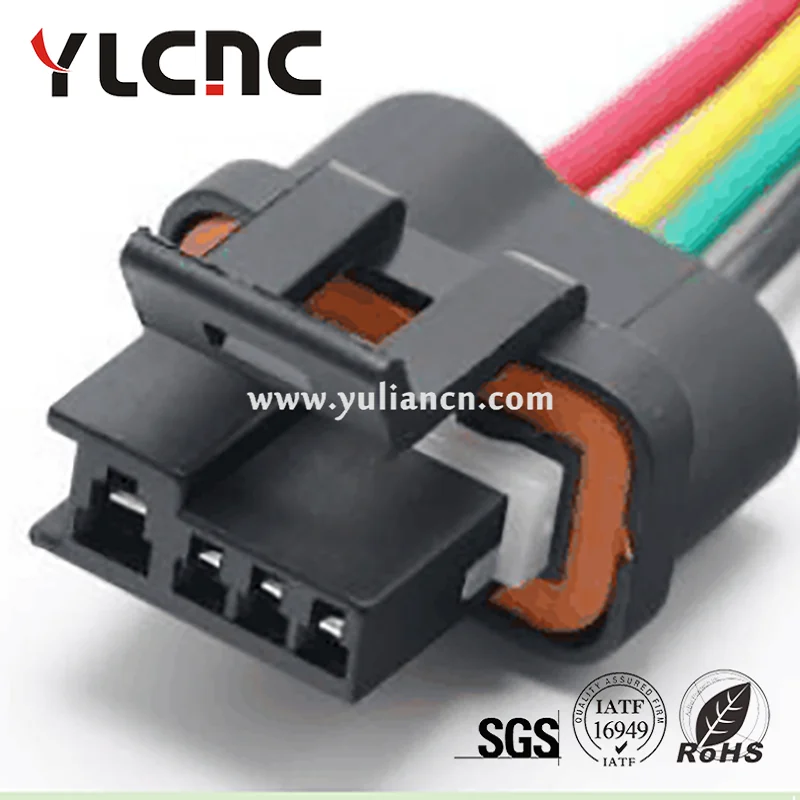 YLCNC 1Pcs 4Pin Delphi Metri-Pack 150 Cooling Fan Connector OE Replacement 12124898 for Chevrolet Buick Radiator Fan Wiring Plug