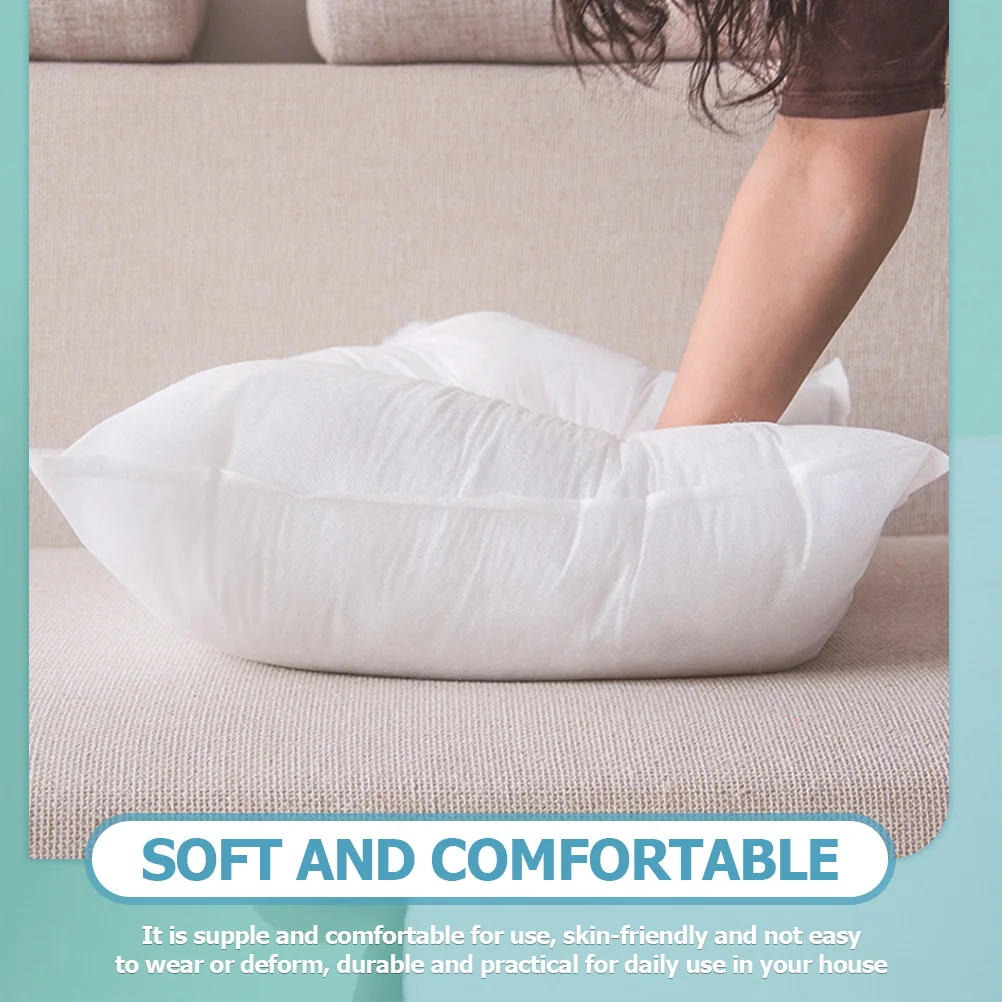

2Pcs Square Pillow Inserts Soft Cushion Fillers for Sofa Bed Chair White 50x50cm Couch Pillow Interior Home Use