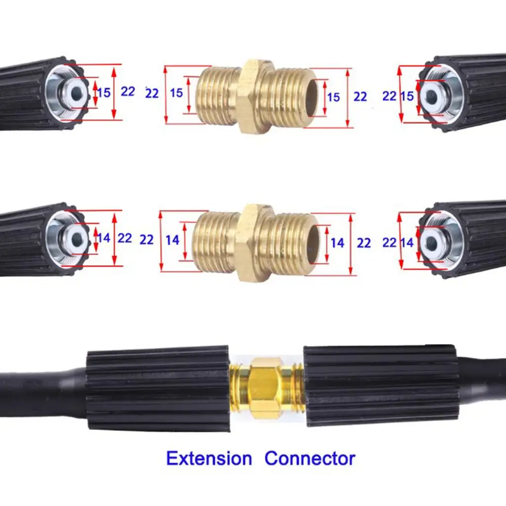 جهاز تنظيف يعمل بالضغط العالي H M22 14 مم أو M22 15 مم لمدة 7 أمتار #5