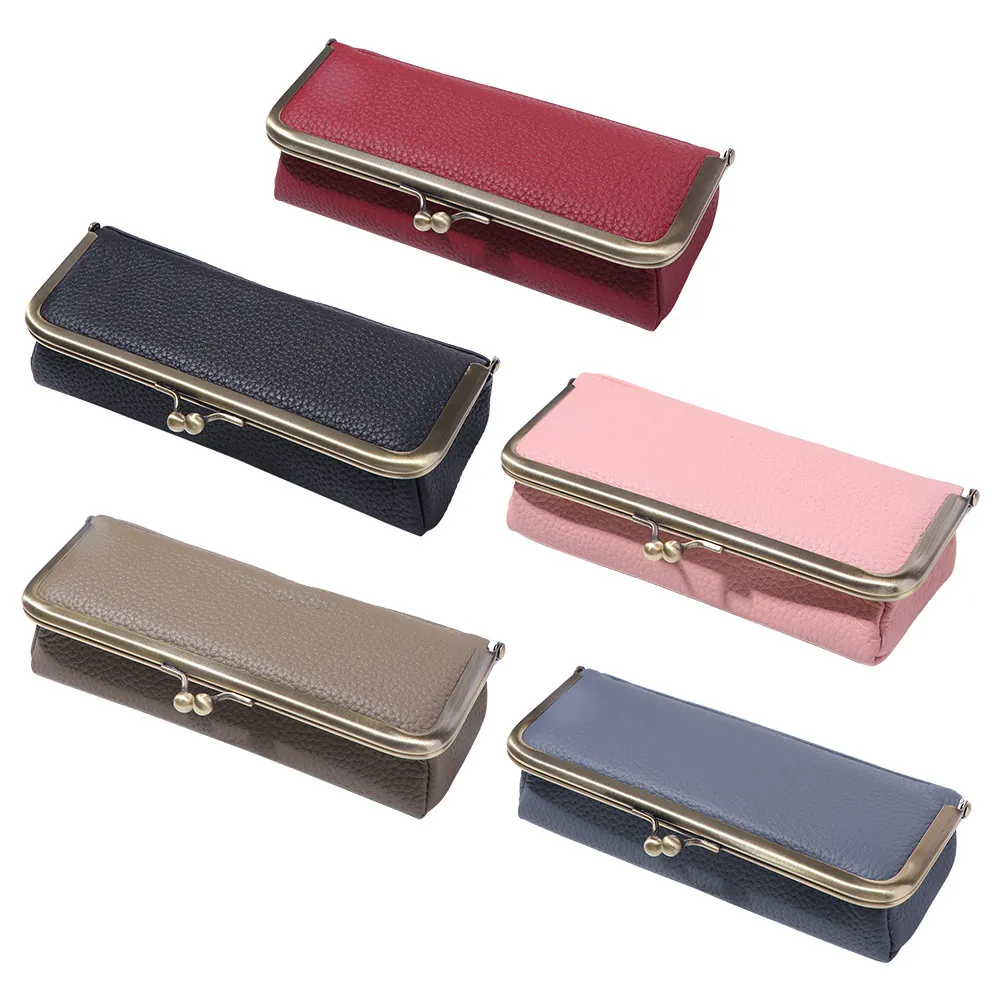 

Держатель для коробок для очков из натуральной кожи, роскошный органайзер для очков с автоматическим закрыванием, многофункциональный просторный чехол для хранения солнцезащитных очков