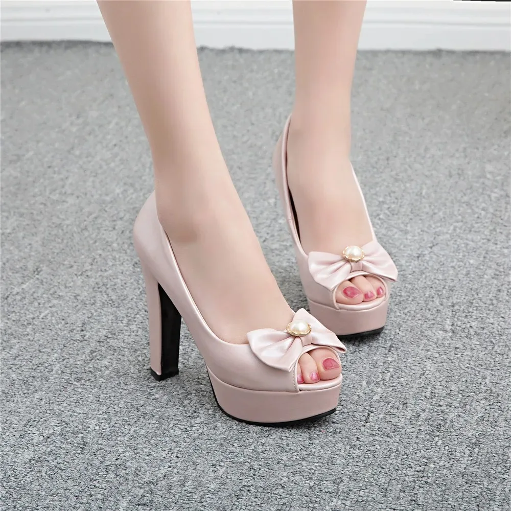 QPLYXCO 2017 New Patent Leather Super big size 34-50 4 Clour Pumps shoes Women high heels sweet party wedding shoes 3122