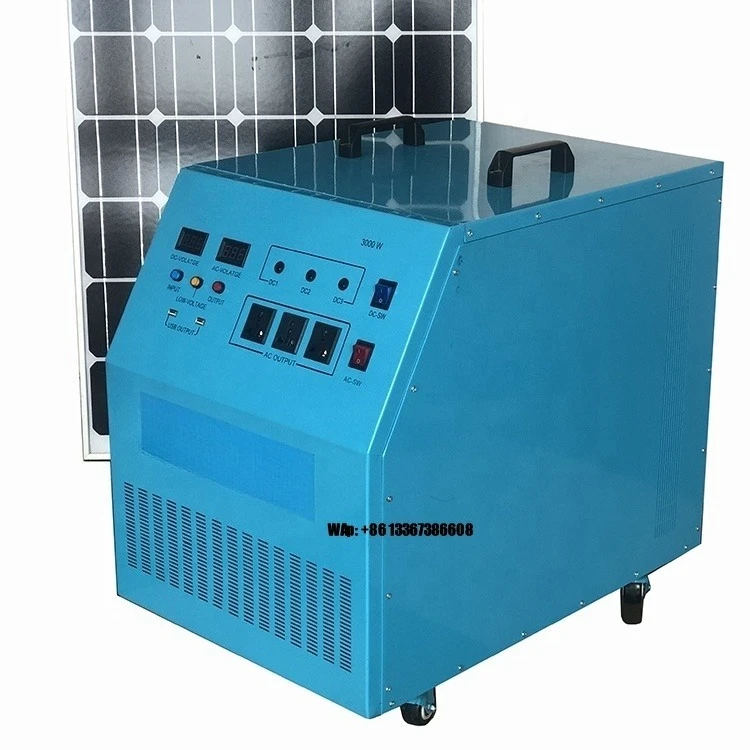 Solar Generator 2000 W Energy System Gerador 2000 W Hybrid Solar Generator for Domestic Solar