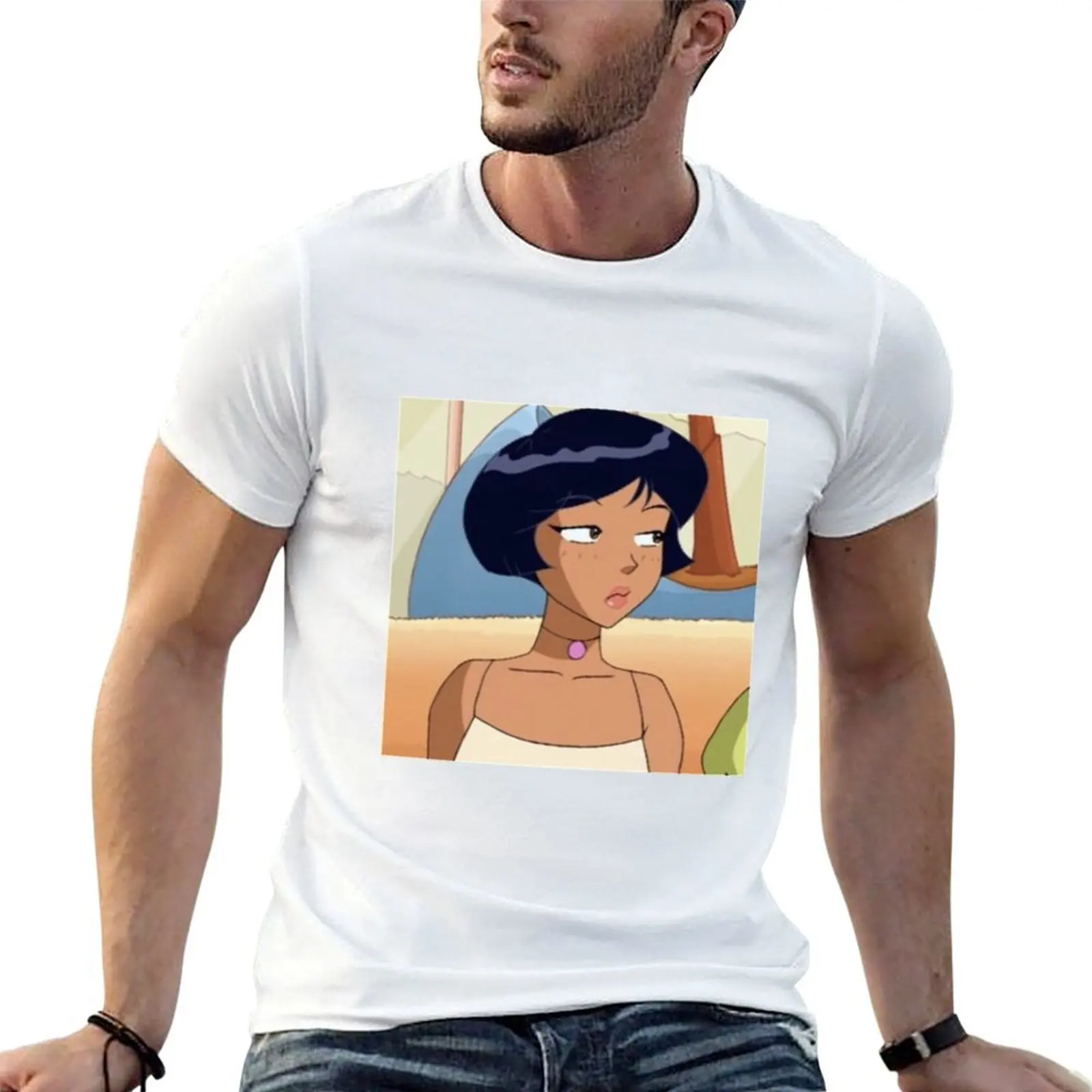 

totally spies T-Shirt man t shirt summer man t shirt cotton high quality t shirts for man graphic funny T-Shirt