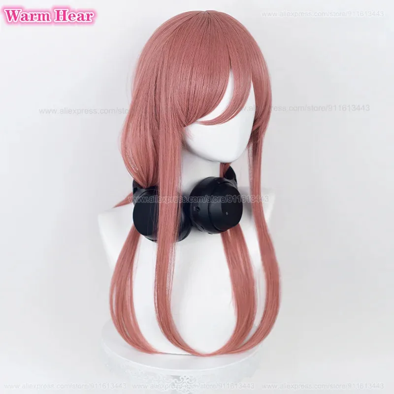 Nakano Miku Cosplay Anime COS 58cm Dark Pink Heat Resistant Hair Wigs +Wig Cap view 3
